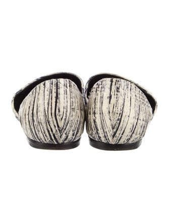 Vince Leather Printed D'Orsay Flats