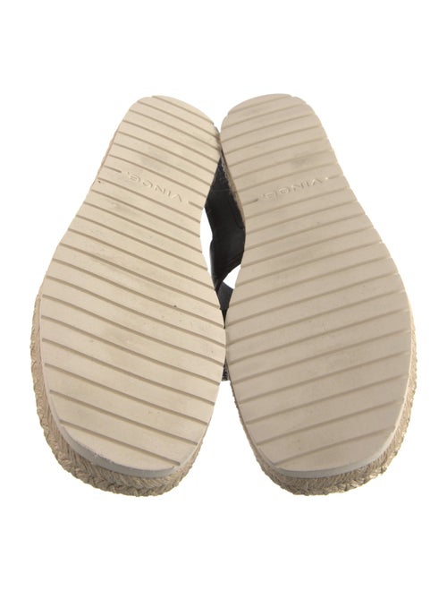 Vince Leather Whipstitch Trim Espadrilles