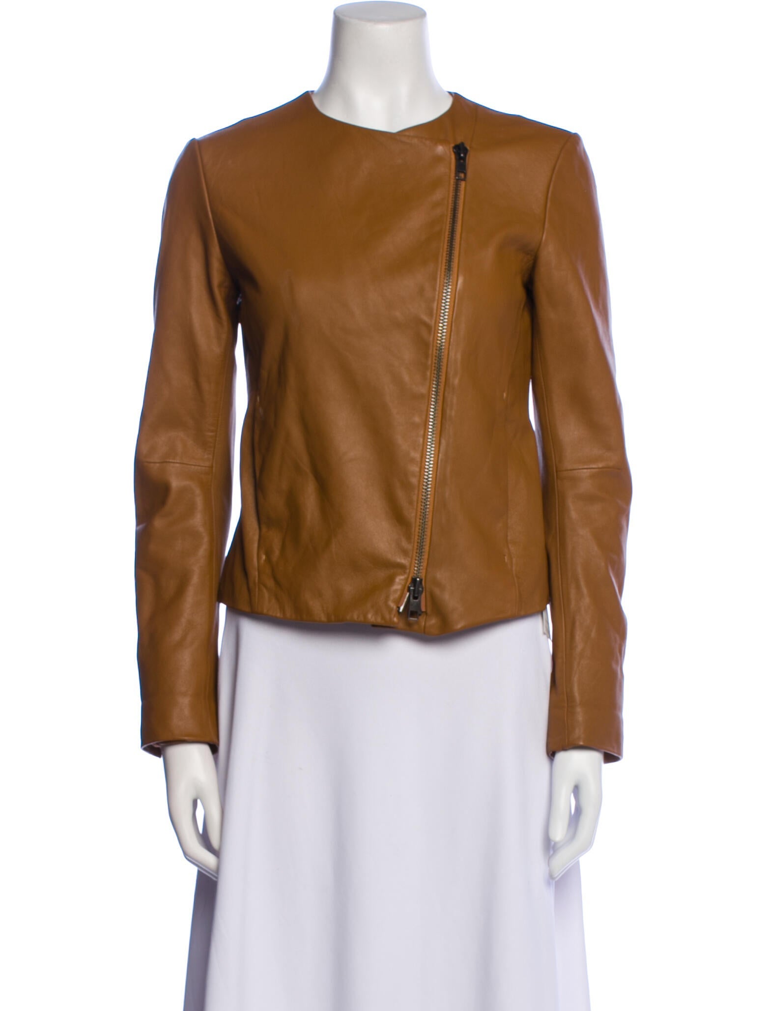 Vince Lamb Leather Biker Jacket