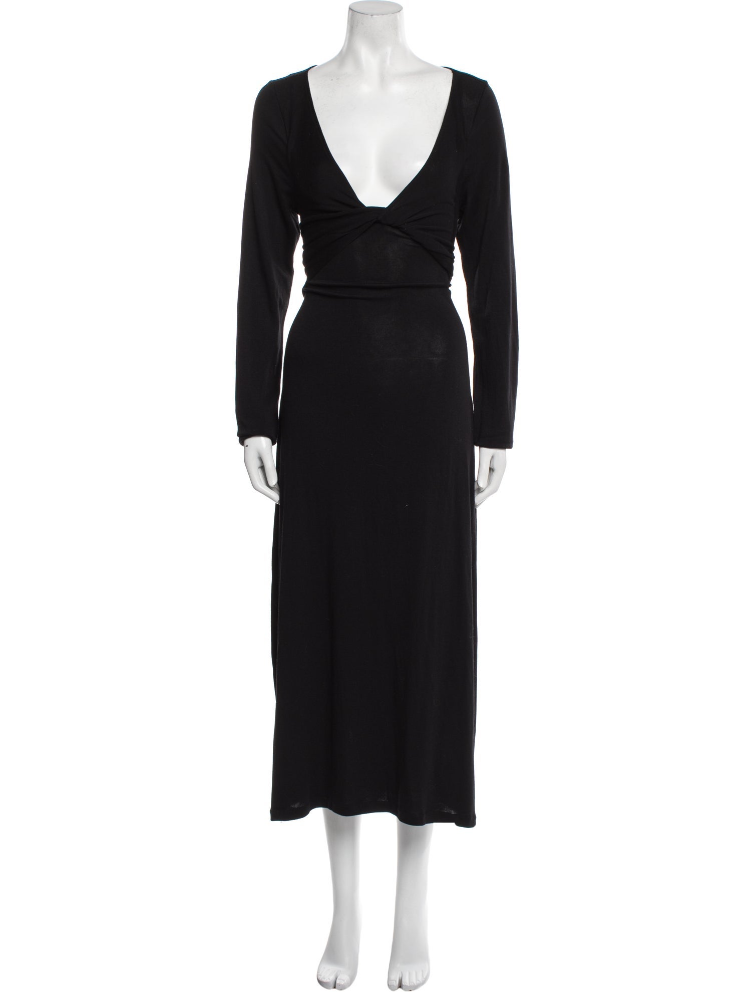 Vince Plunge Neckline Long Dress