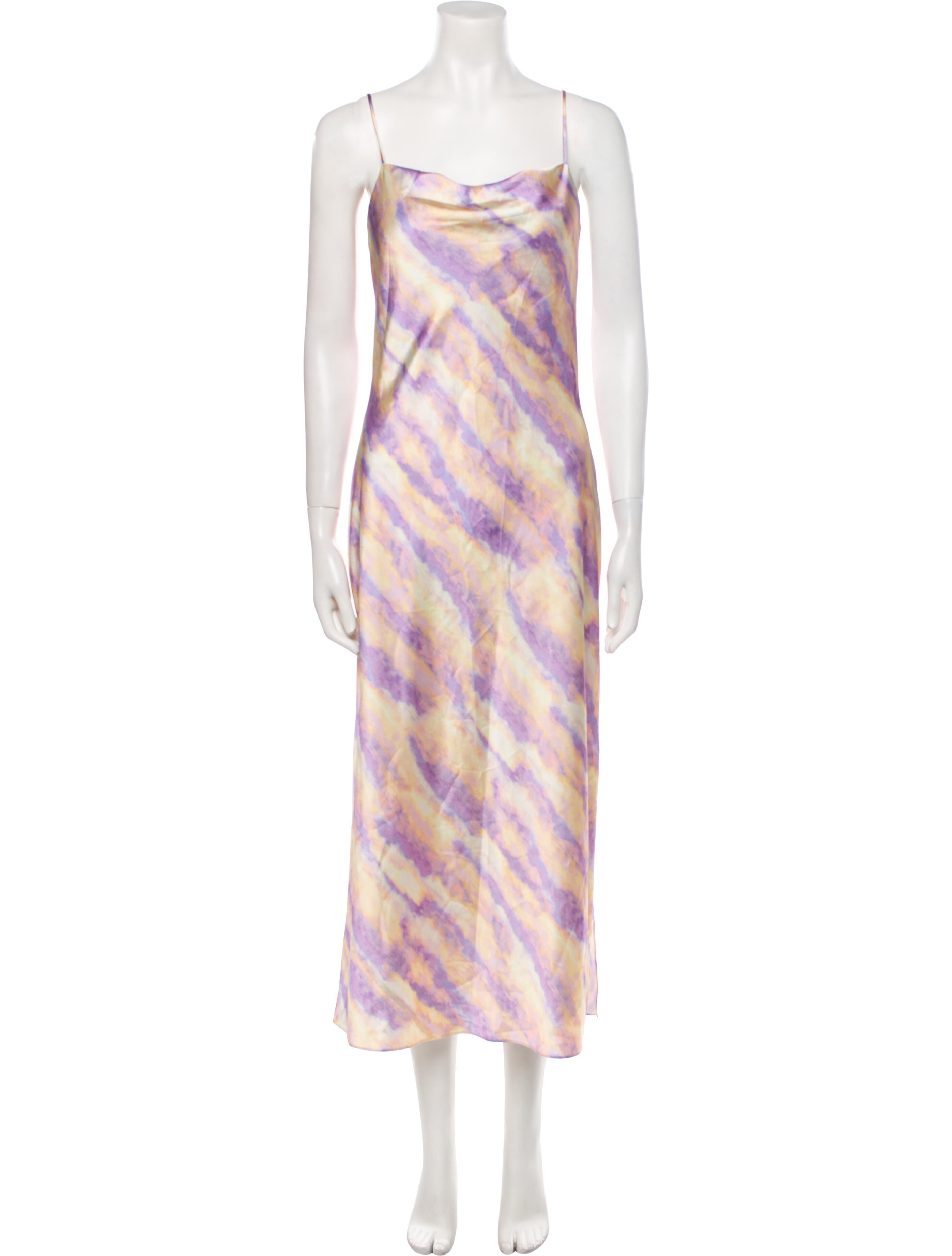 Vince Tie-Dye Print Long Dress