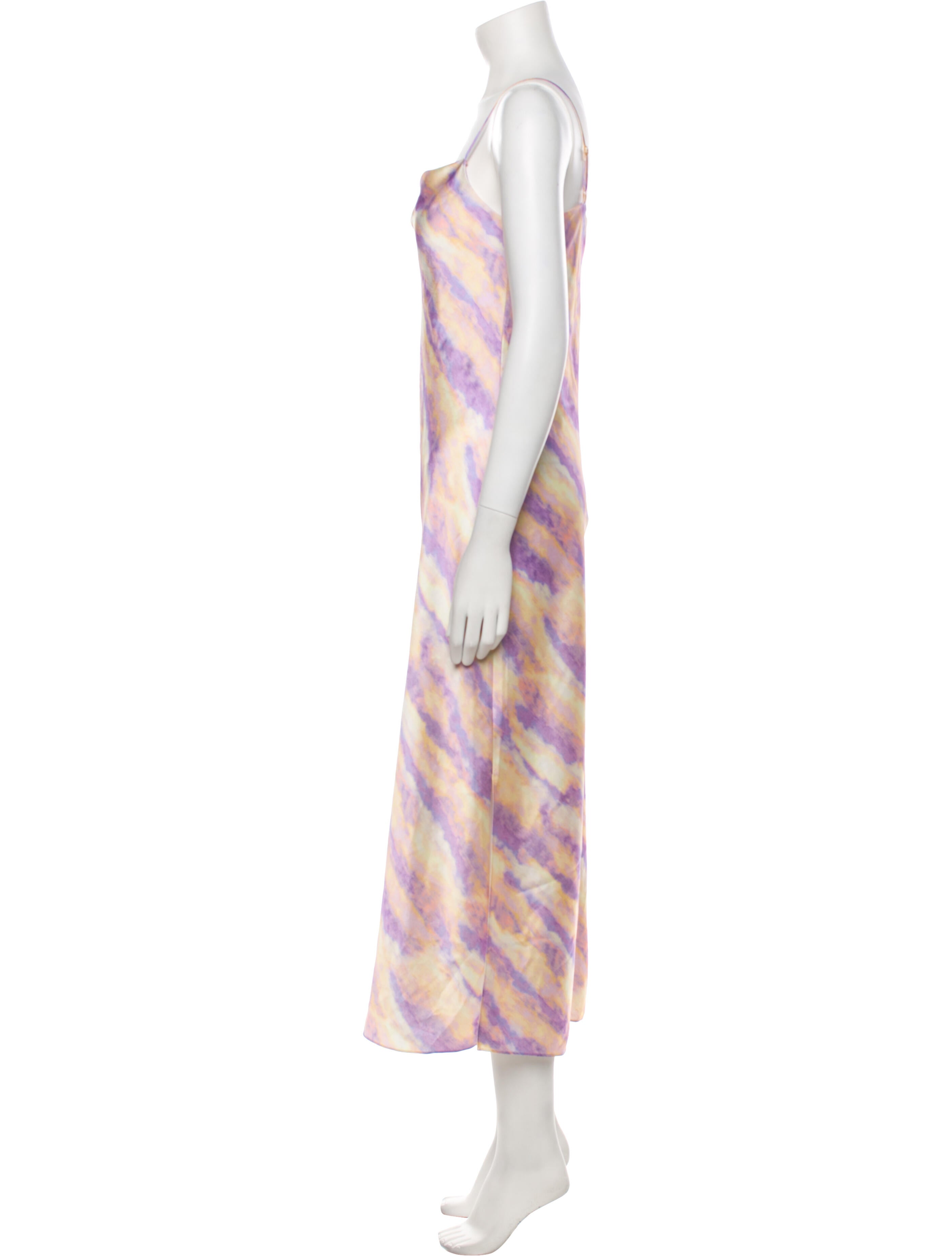 Vince Tie-Dye Print Long Dress