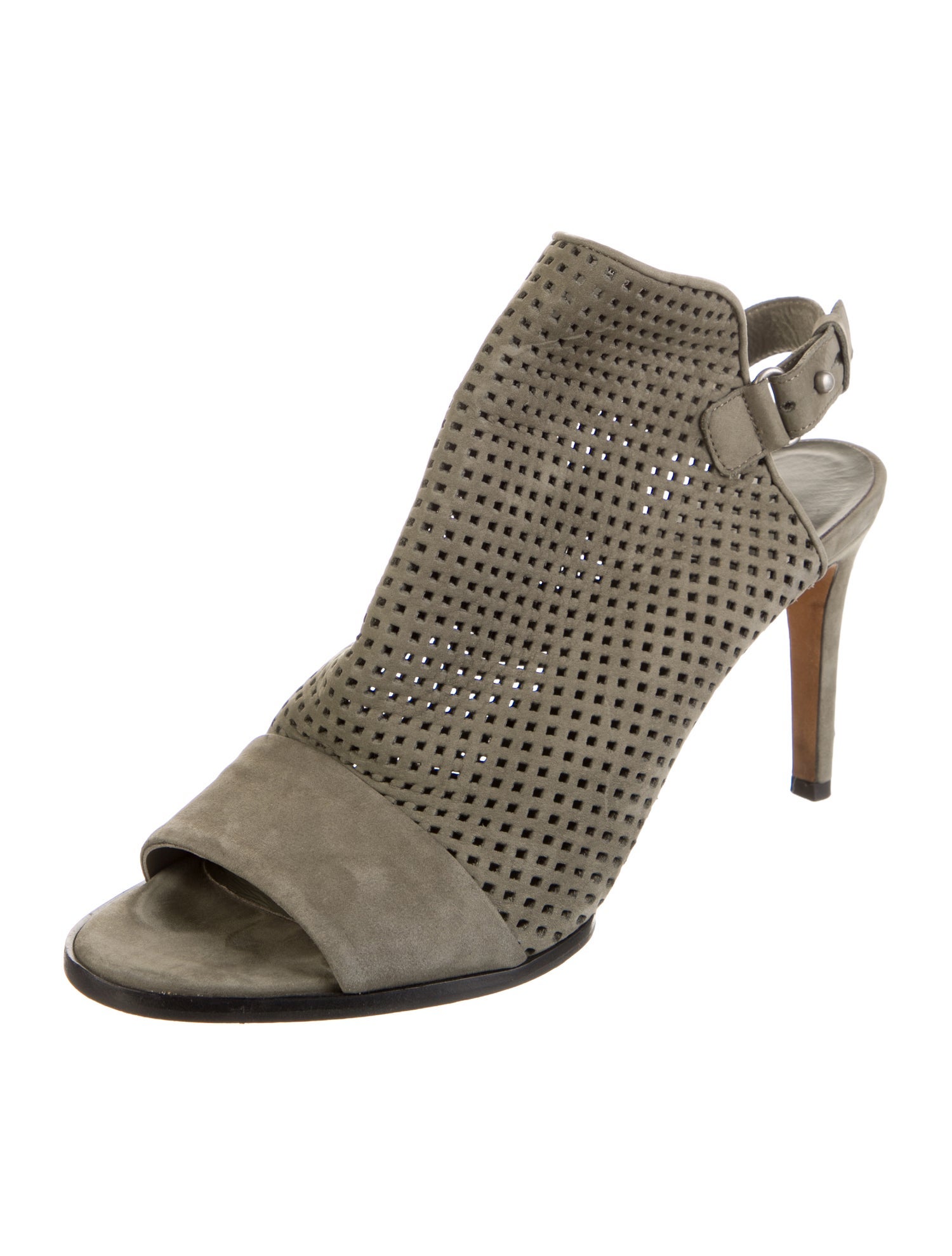 Vince Suede Lasercut Accents Slingback Sandals