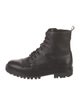 Vince Leather Combat Boots