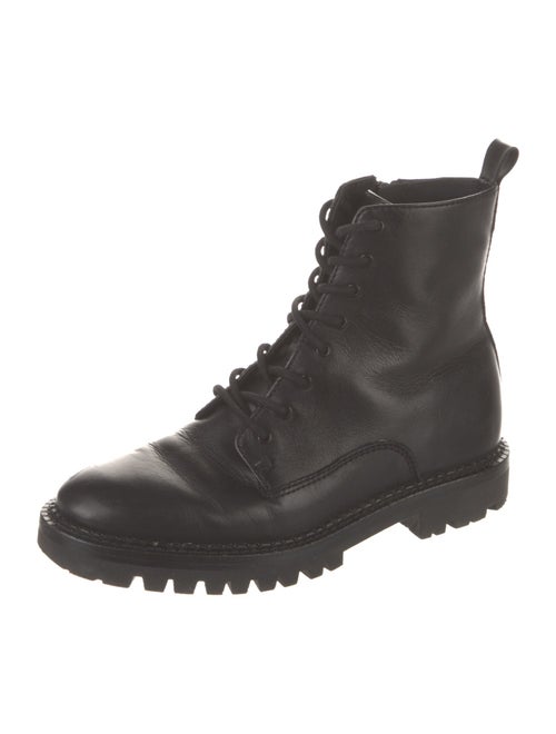 Vince Leather Combat Boots