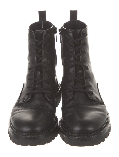 Vince Leather Combat Boots