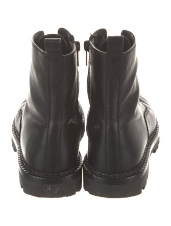 Vince Leather Combat Boots