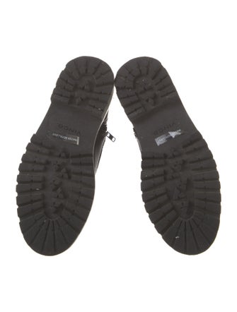 Vince Leather Combat Boots