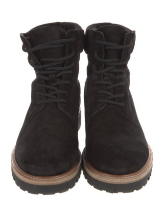 Vince Suede Combat Boots