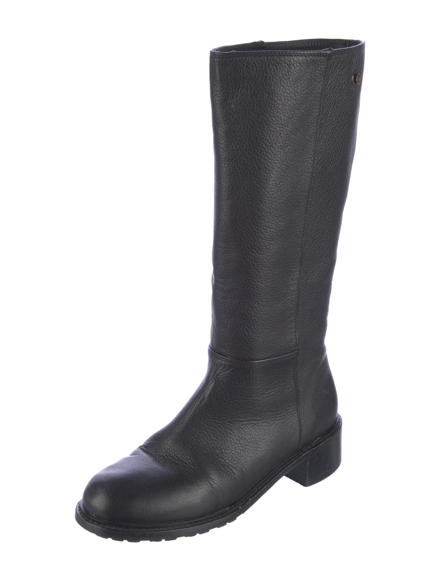 Vince Leather Riding Boots