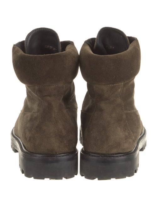 Vince Suede Printed Combat Boots