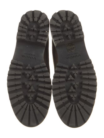 Vince Suede Printed Combat Boots