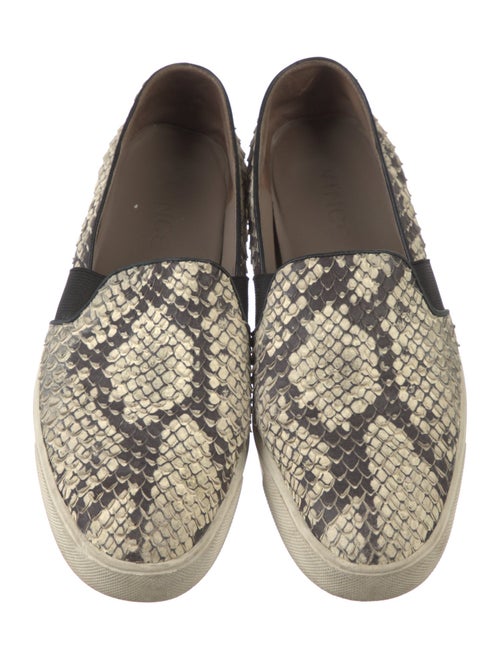 Vince Snakeskin Animal Print Sneakers