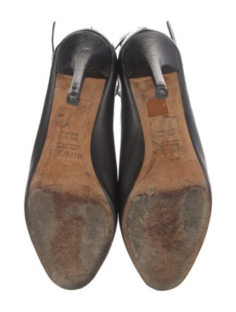 Vince Leather T-Strap Pumps