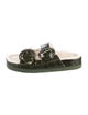 Vince Patent Leather Printed Slides