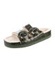 Vince Patent Leather Printed Slides