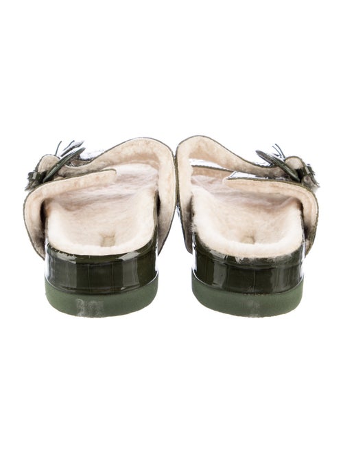 Vince Patent Leather Printed Slides