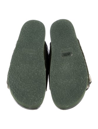 Vince Patent Leather Printed Slides