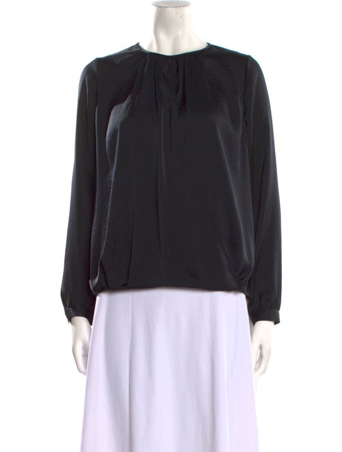 Vince Crew Neck Long Sleeve Blouse