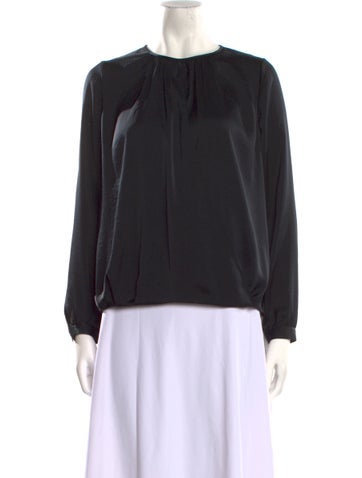 Vince Tops Crew Neck Long Sleeve Blouse US 2 | XS