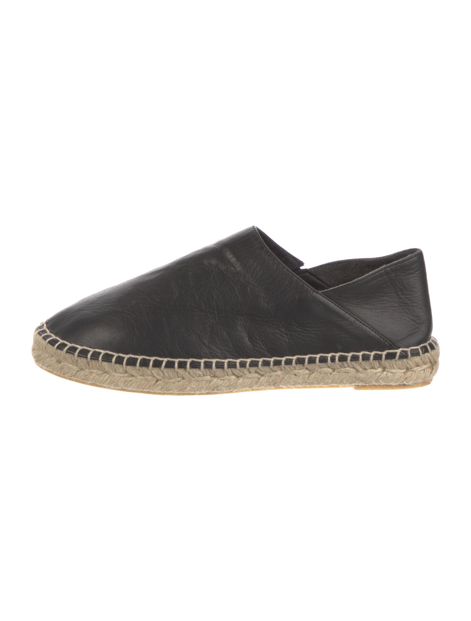 Vince Leather Whipstitch Trim Espadrilles