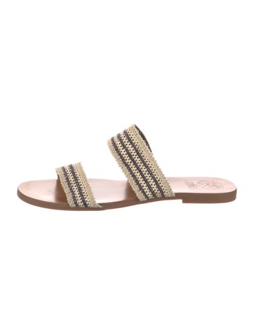 Vince Sandals Raffia Braided Accents Slides US 9.5 |