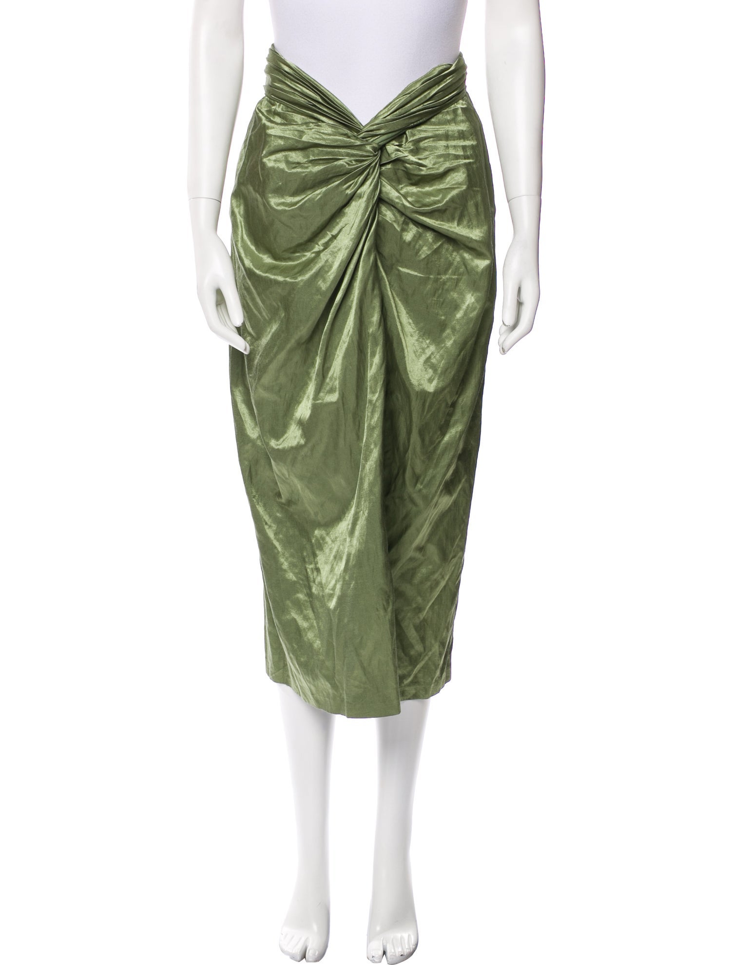 Vince Ruffle Embellishment Midi Length Skirt