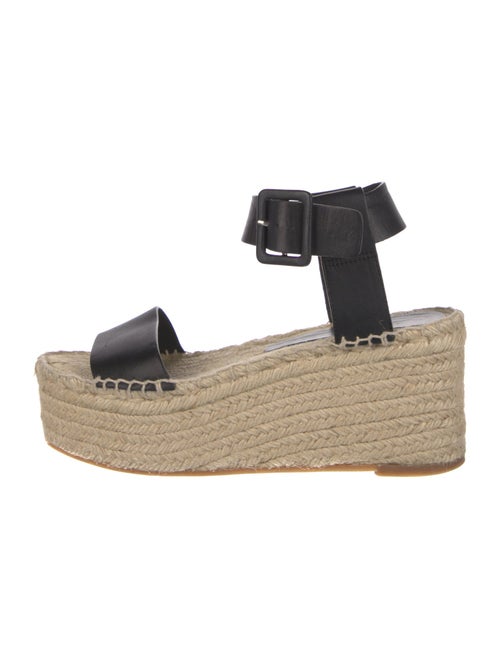 Vince Leather Printed Espadrilles