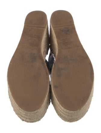 Vince Leather Printed Espadrilles