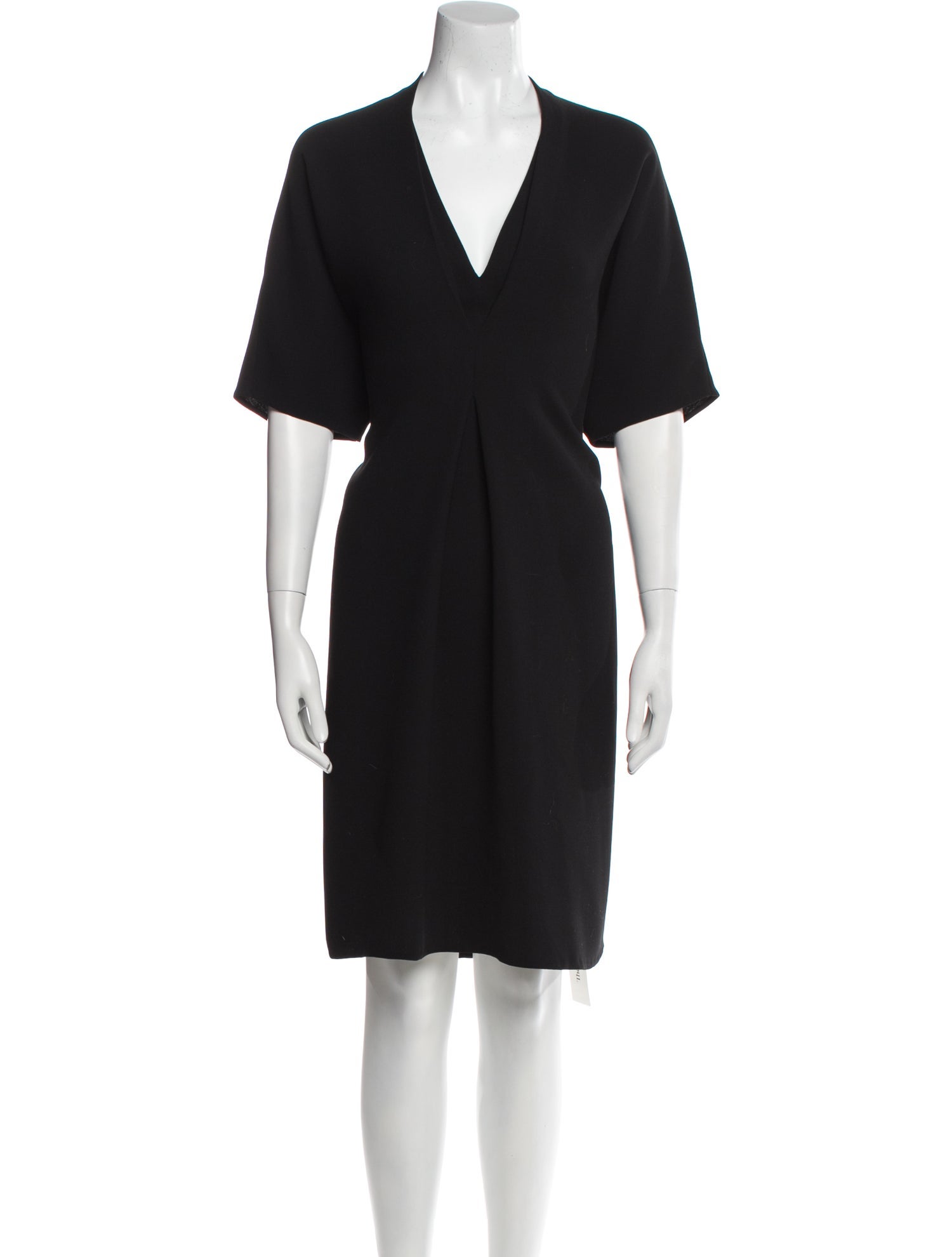 Vince V-Neck Knee-Length Dress