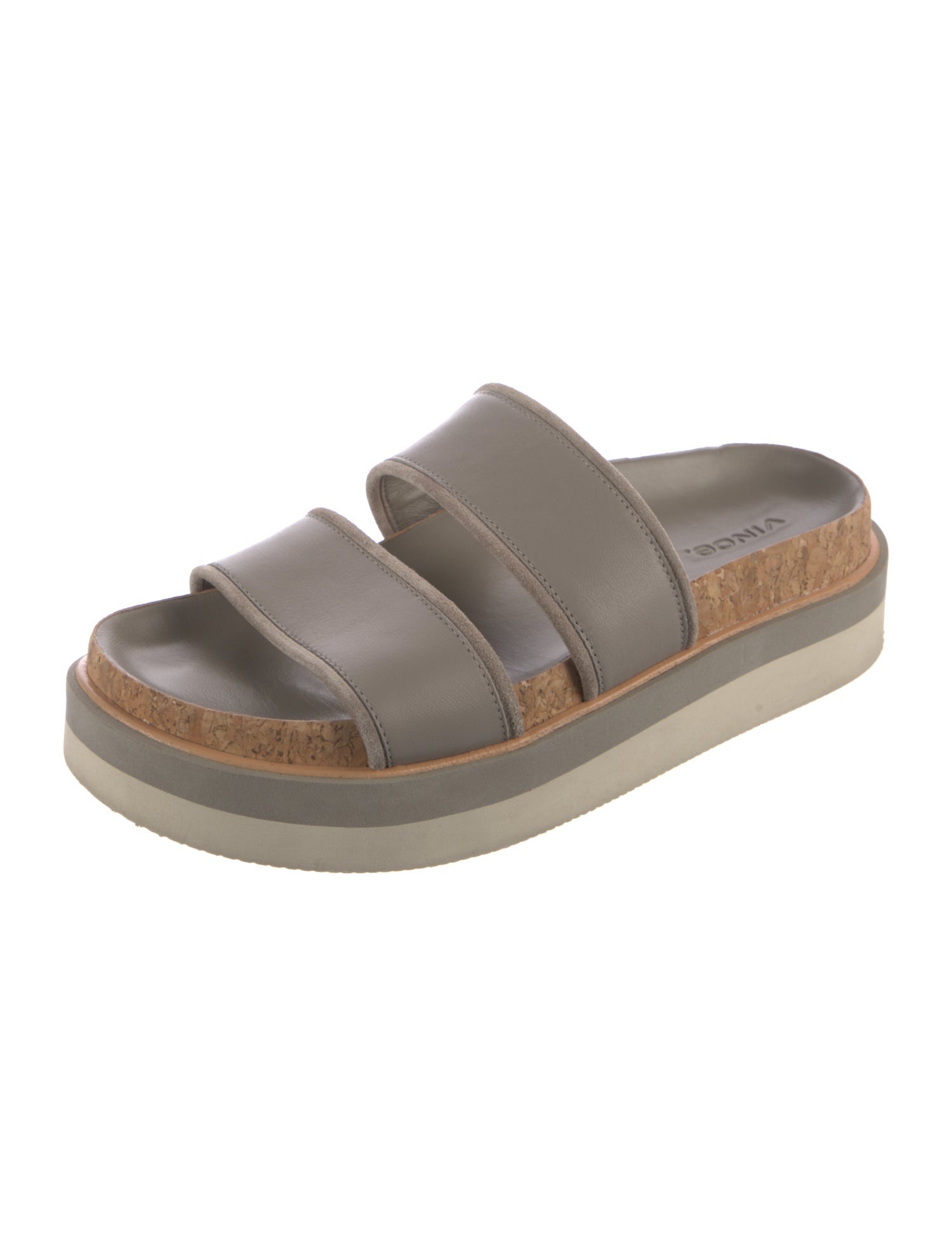 Vince Leather Slides