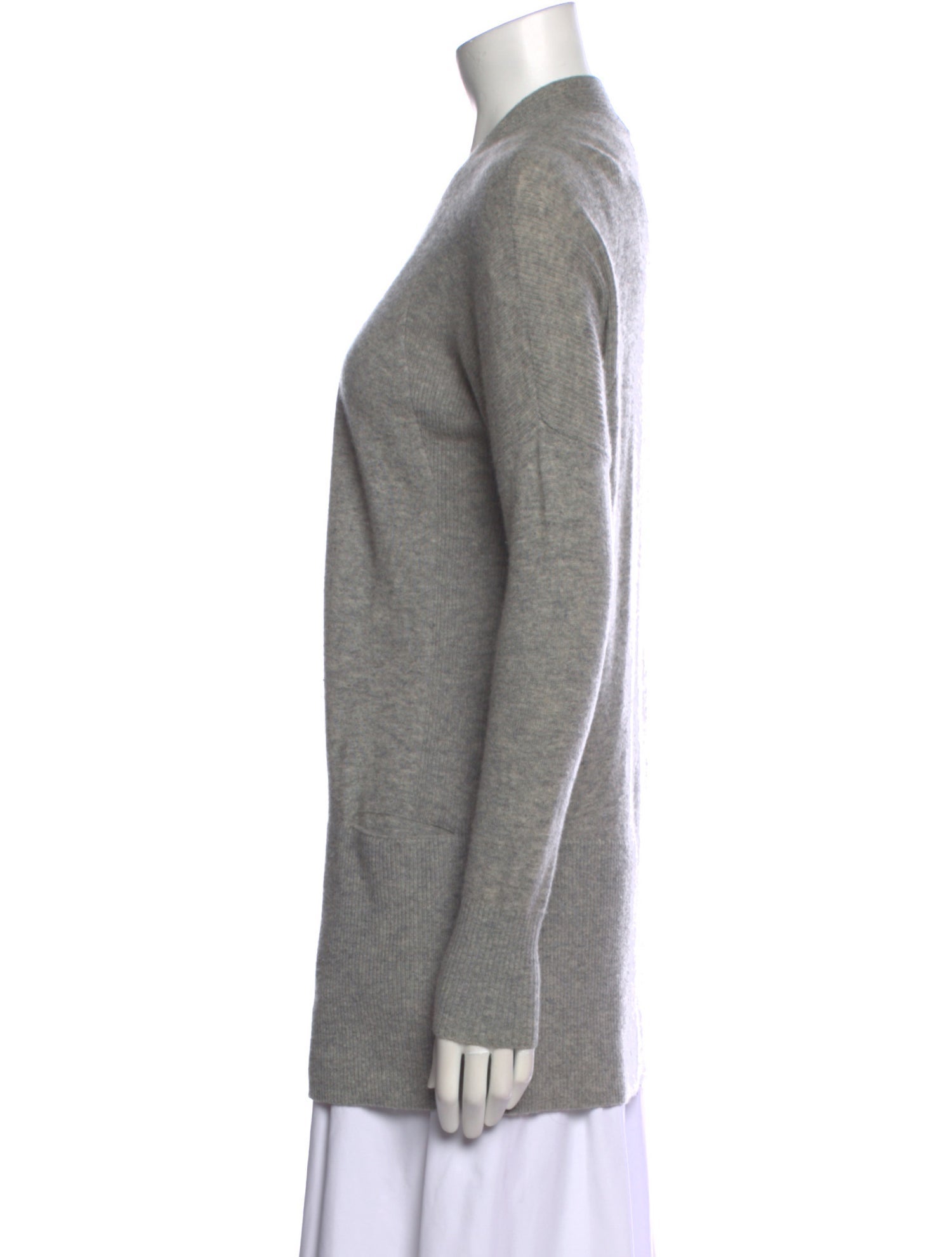 Vince Cashmere Plunge Neckline Sweater