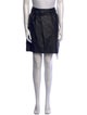 Vince Lamb Leather Mini Skirt