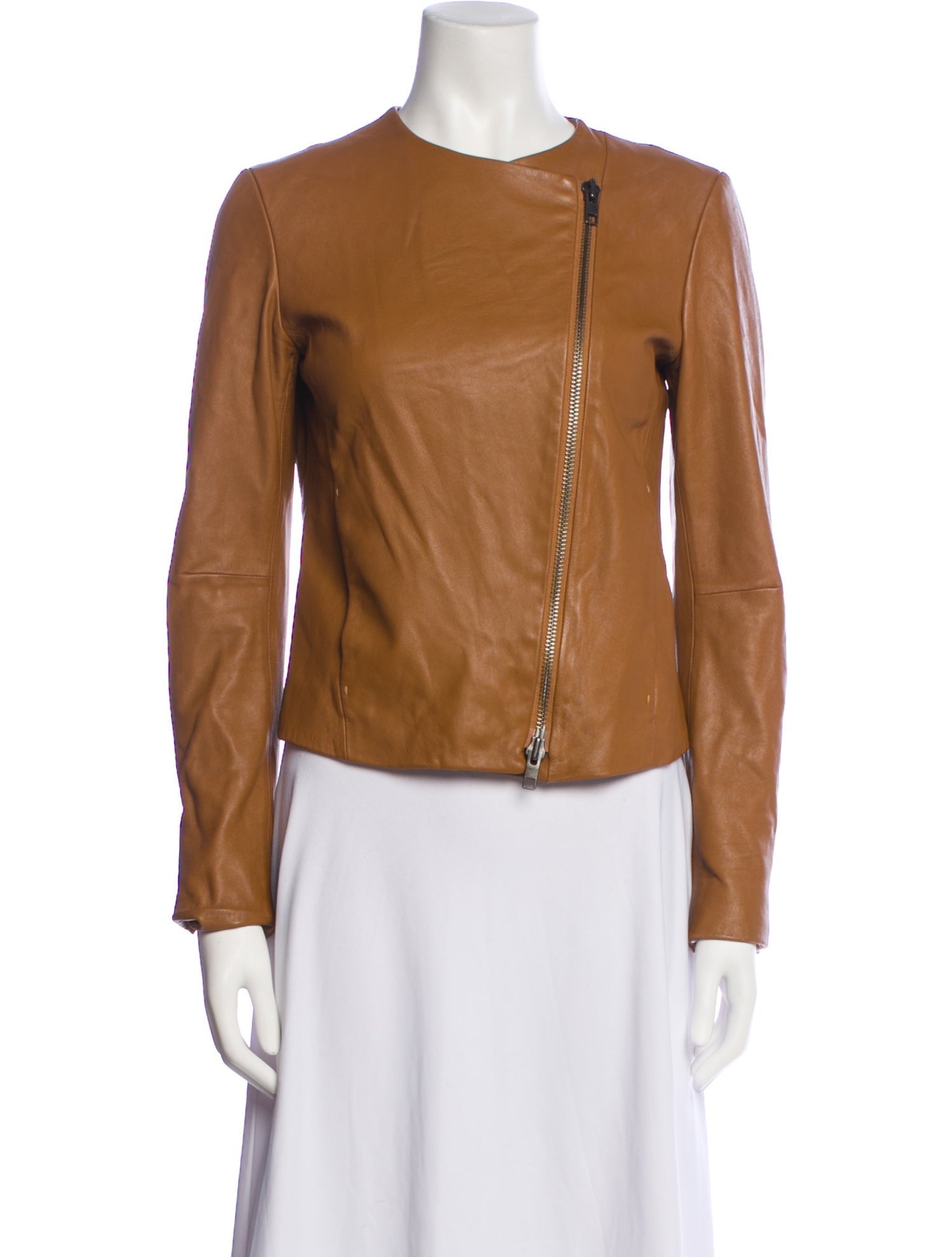 Vince Lamb Leather Biker Jacket