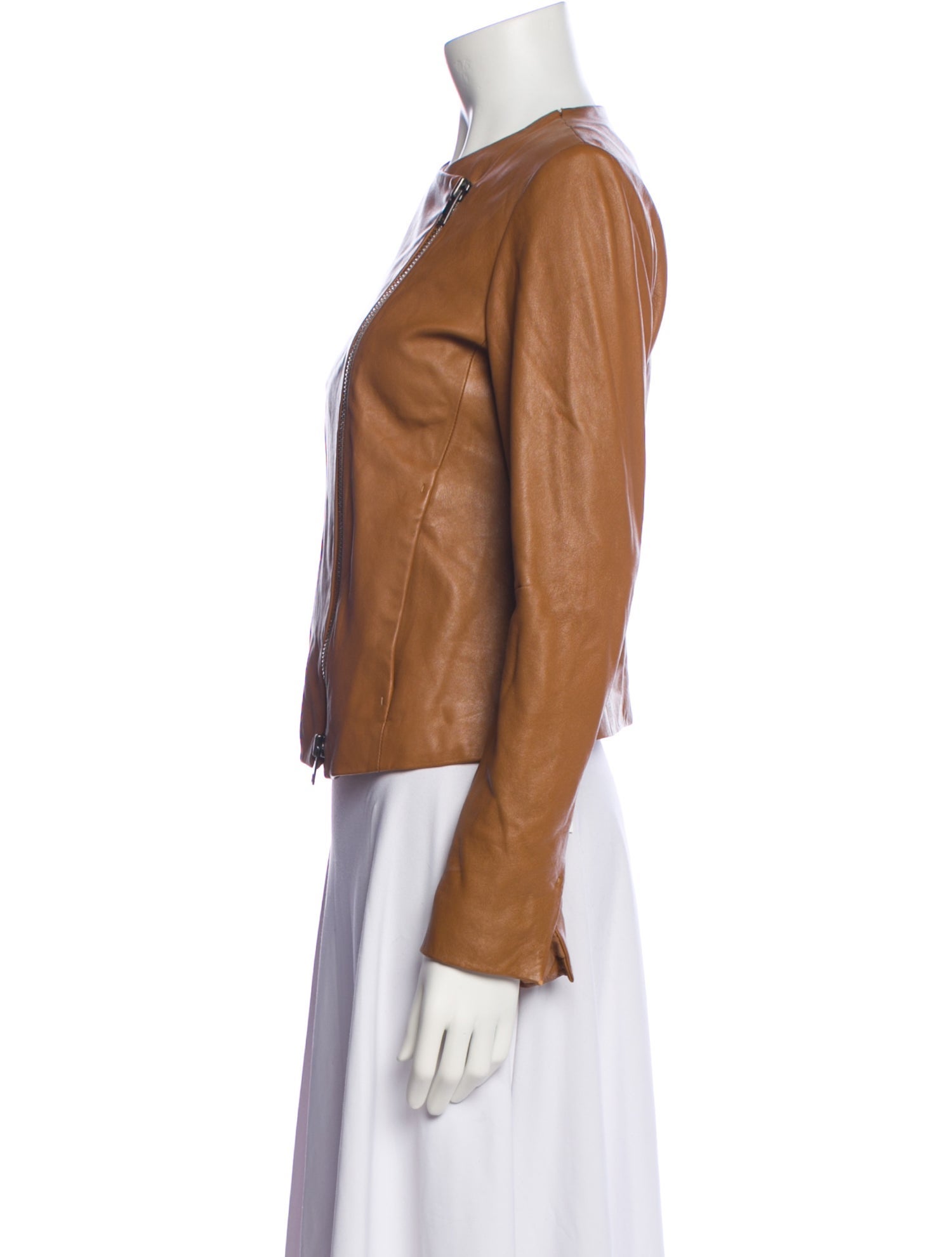 Vince Lamb Leather Biker Jacket