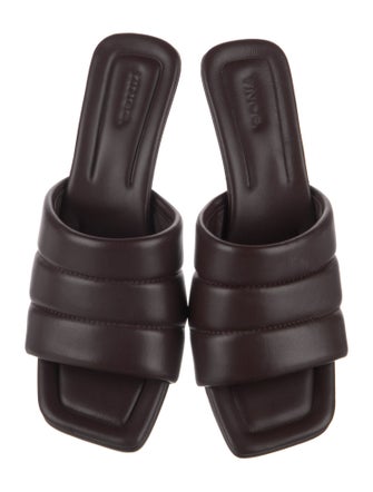 Vince Leather Slides