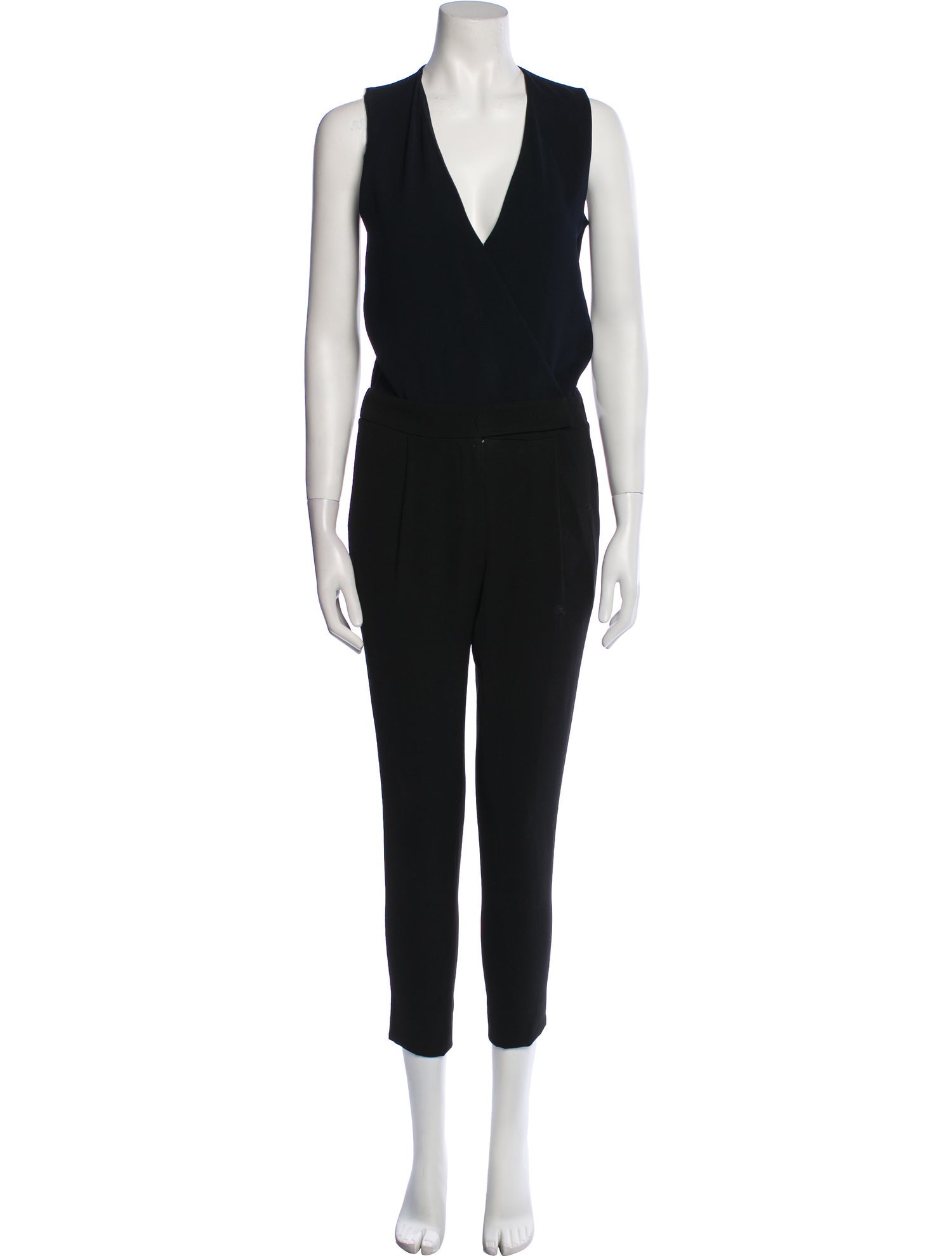 Vince Plunge Neckline Jumpsuit