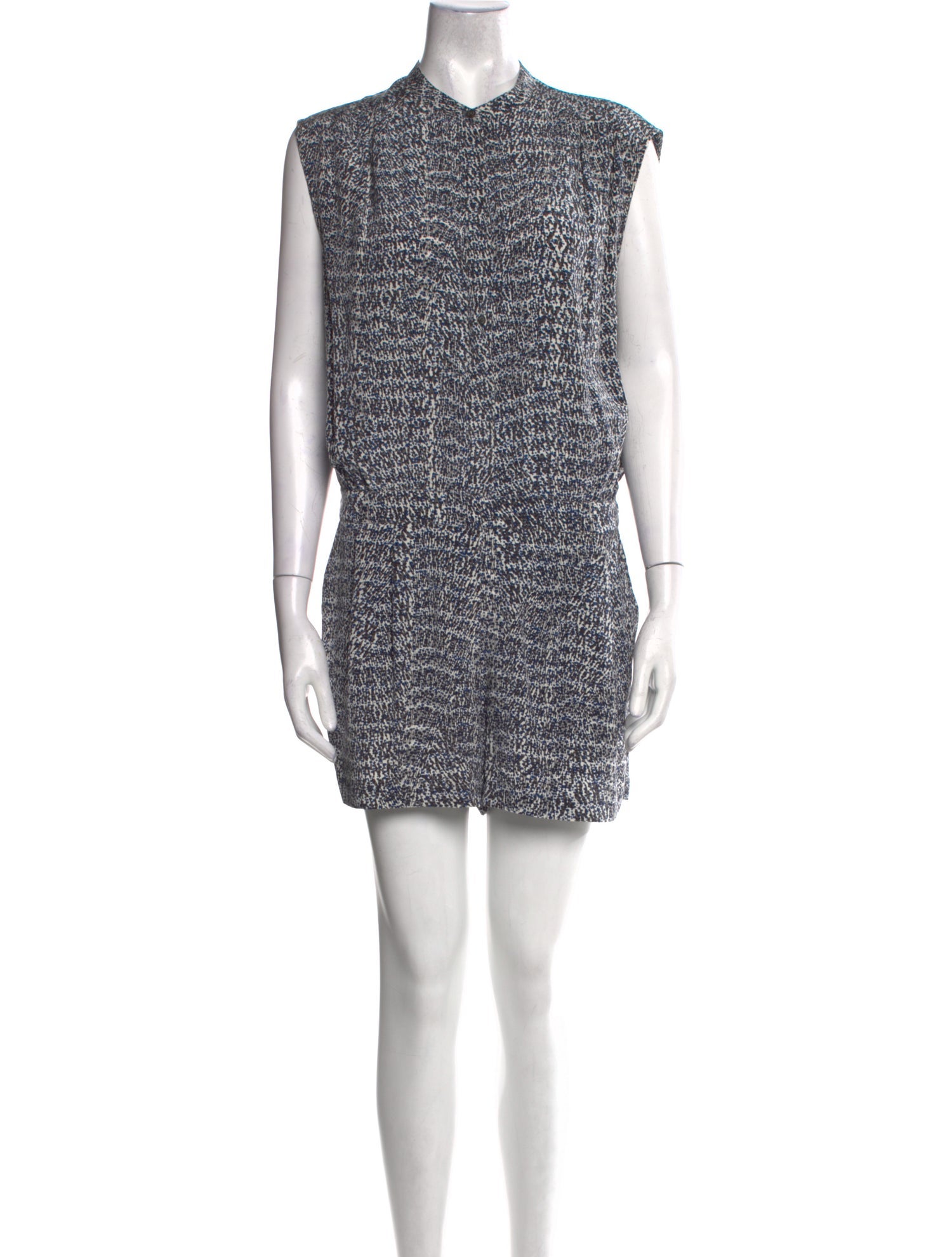 Vince Silk Crew Neck Romper