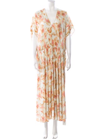 Vince Printed Long Dress