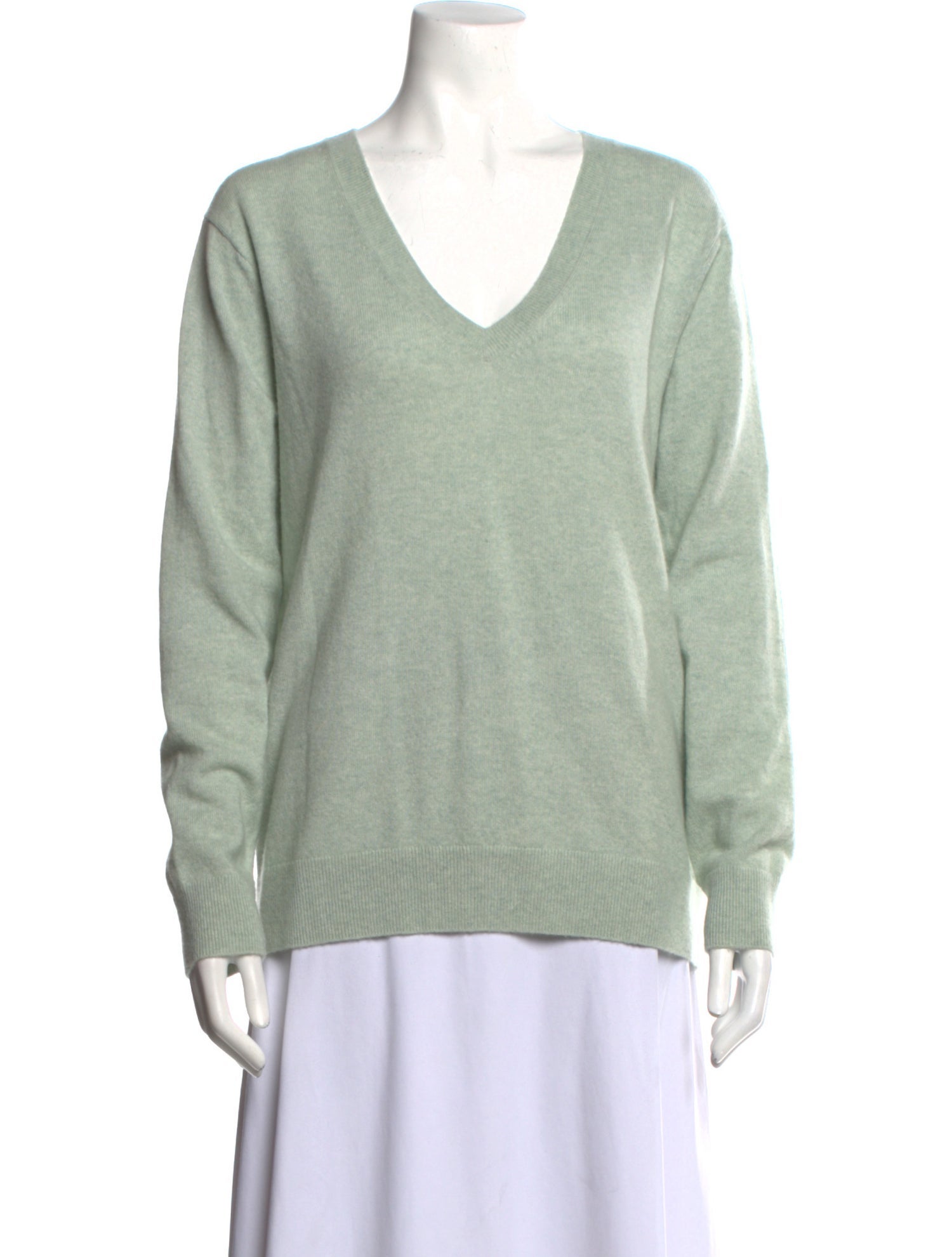 Vince Cashmere Plunge Neckline Sweater