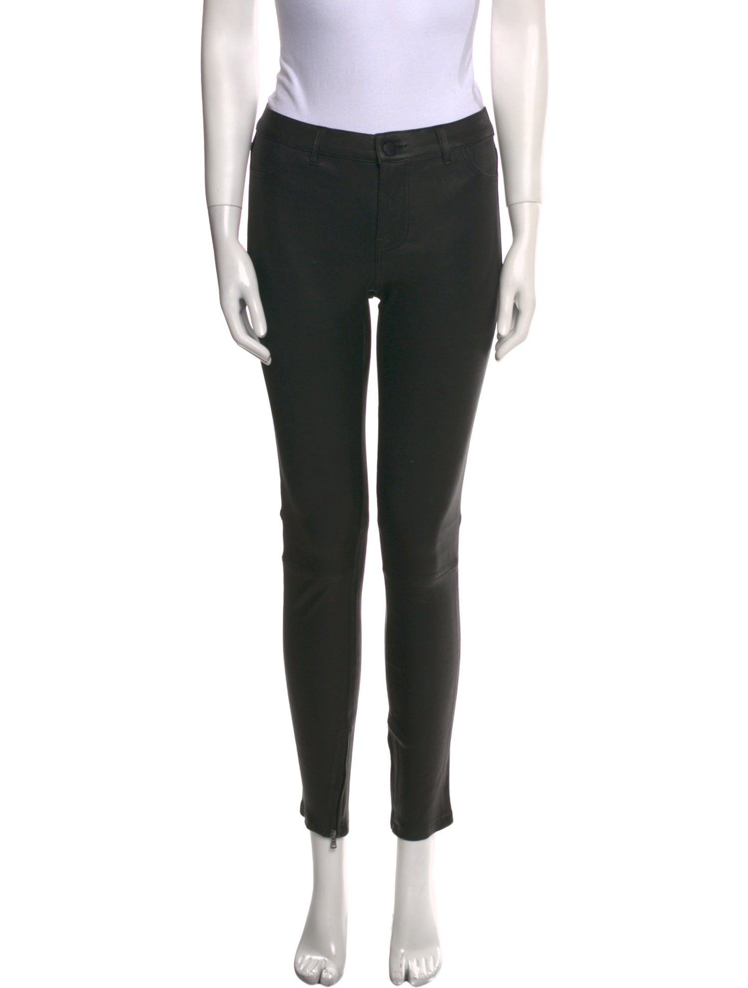 Vince Leather Skinny Leg Pants