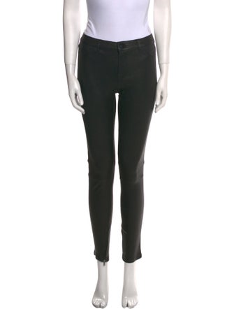 Vince Leather Skinny Leg Pants