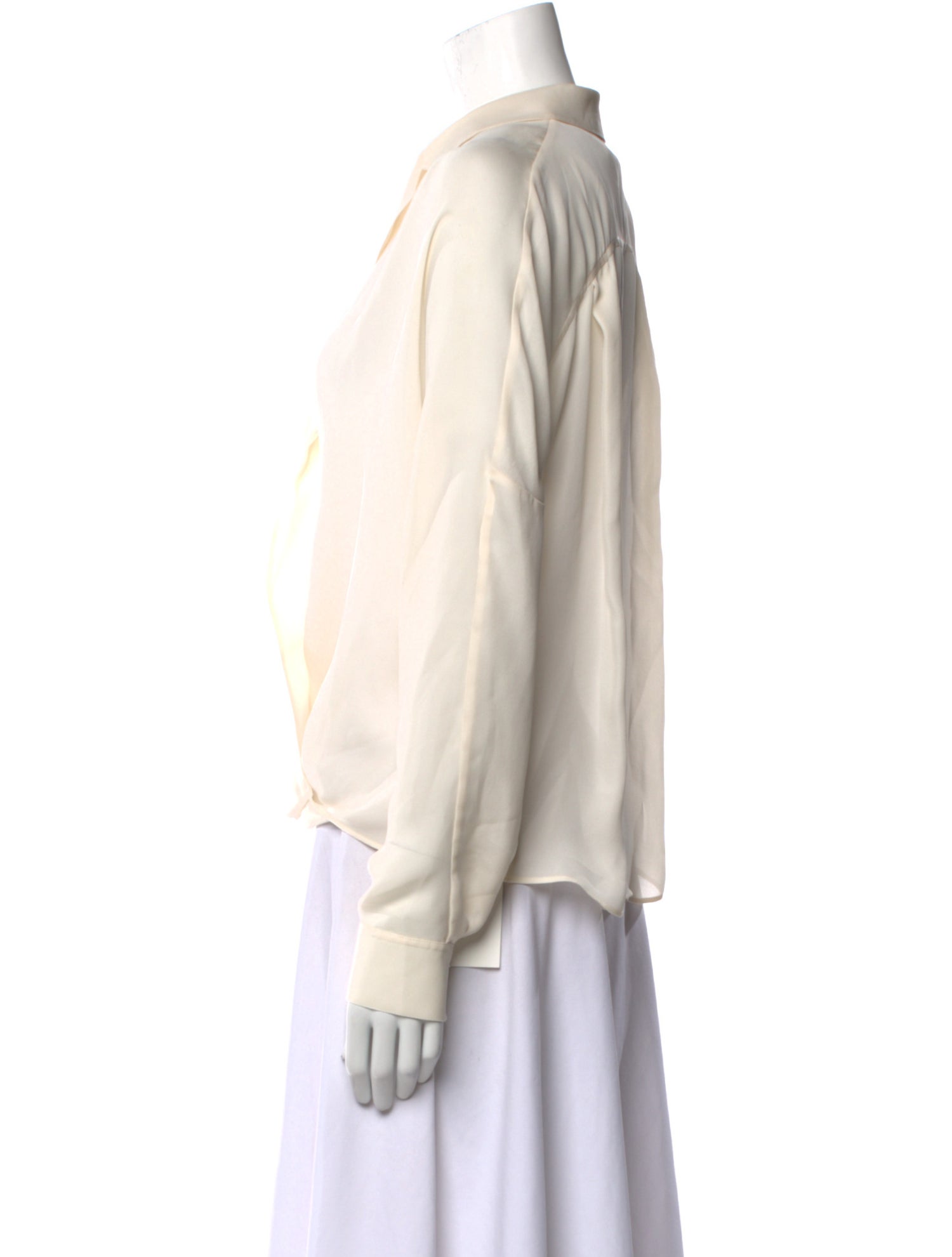 Vince Silk V-Neck Blouse