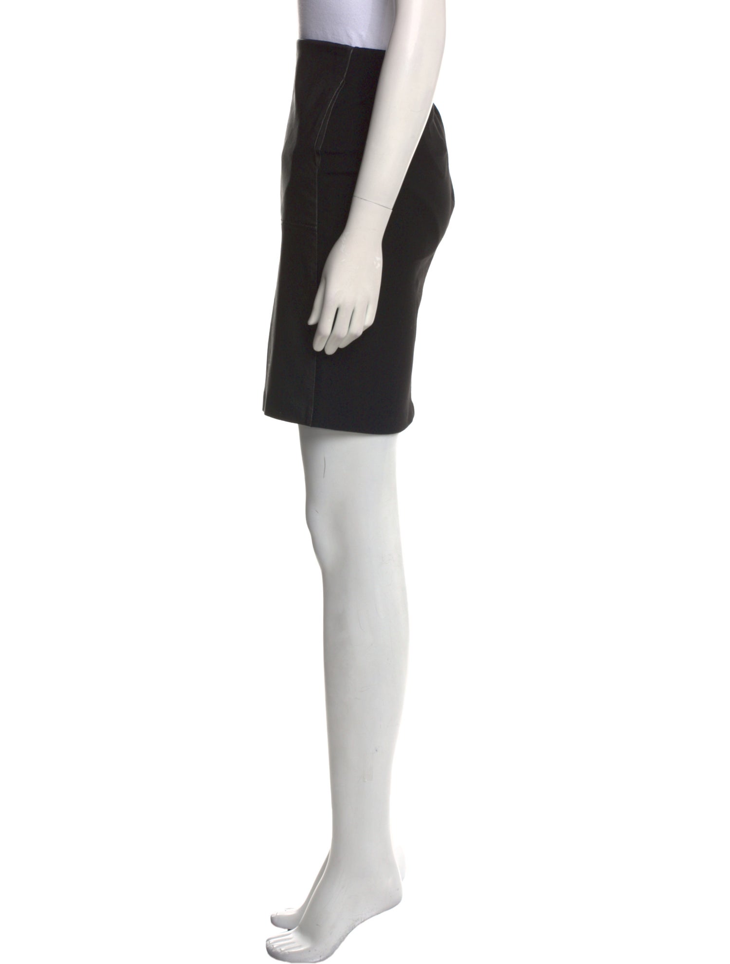 Vince Leather Mini Skirt