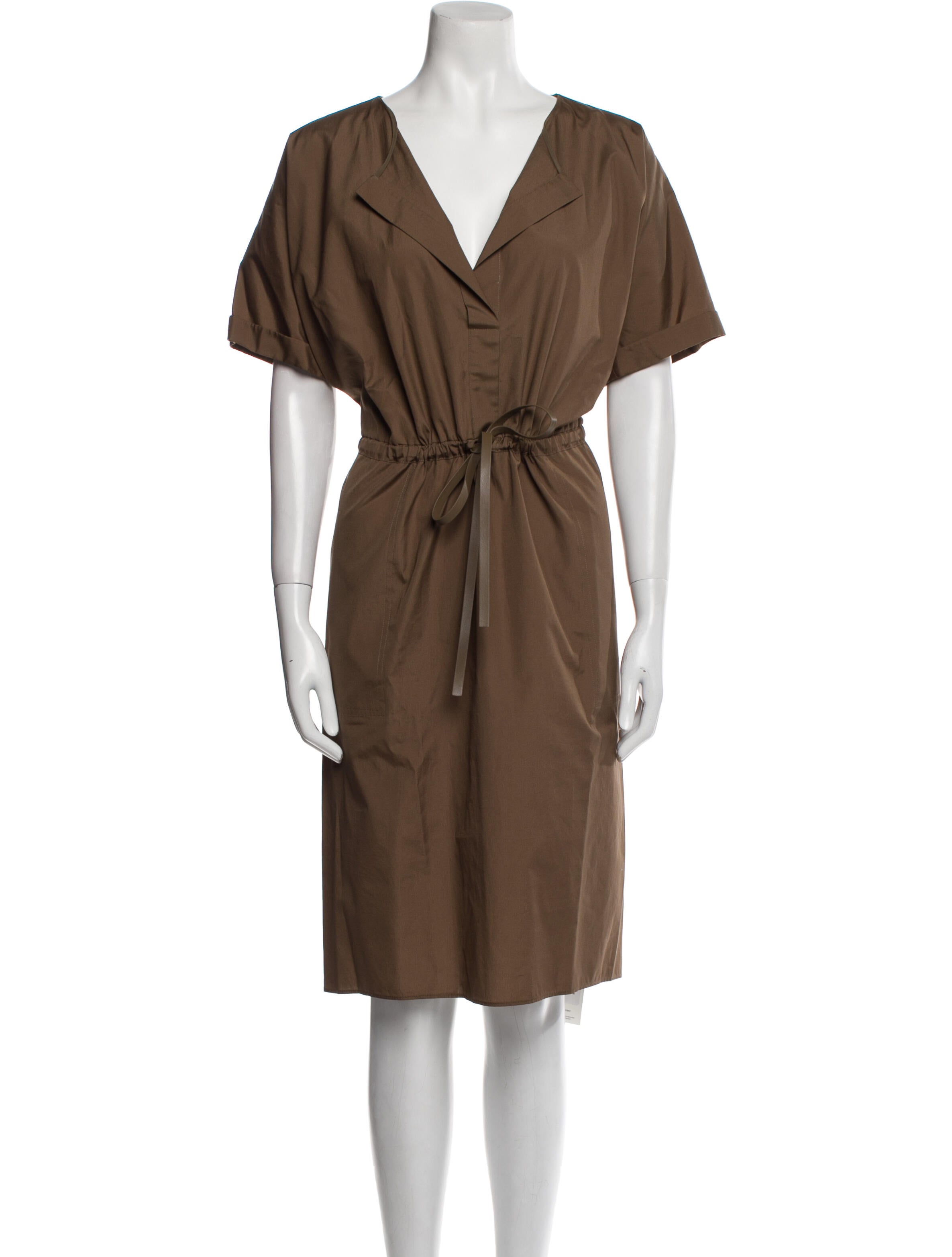 Vince V-Neck Midi Length Dress