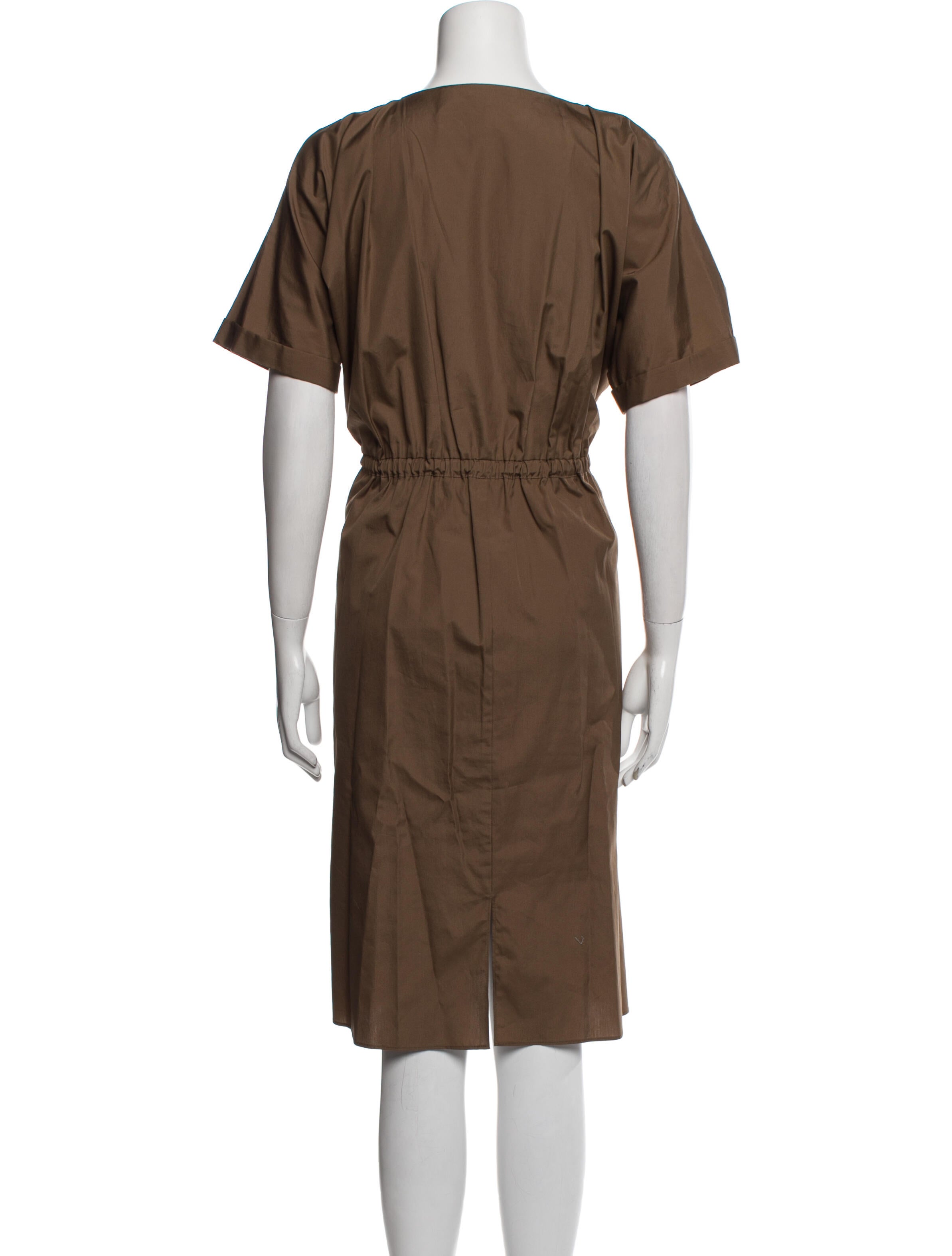 Vince V-Neck Midi Length Dress