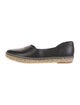 Vince Leather Whipstitch Trim Espadrilles