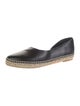 Vince Leather Whipstitch Trim Espadrilles