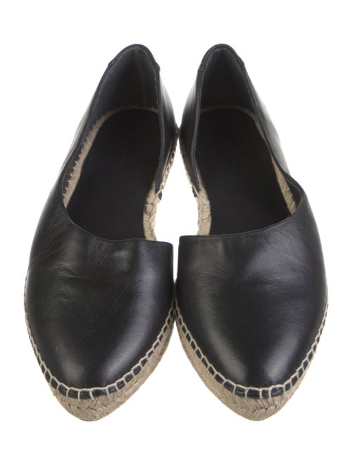 Vince Leather Whipstitch Trim Espadrilles