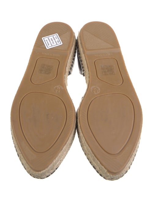 Vince Leather Whipstitch Trim Espadrilles